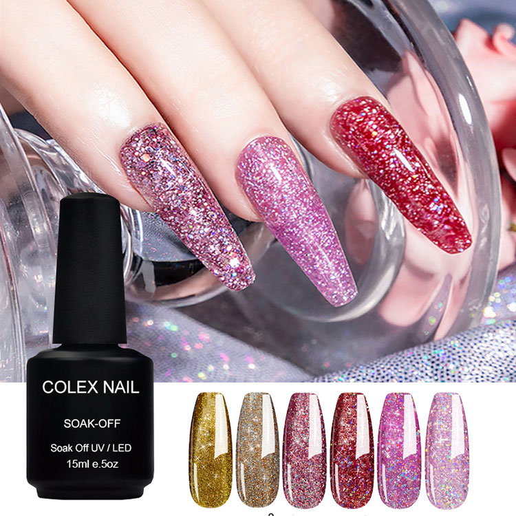 15 ml kodune diy glitter geellakk