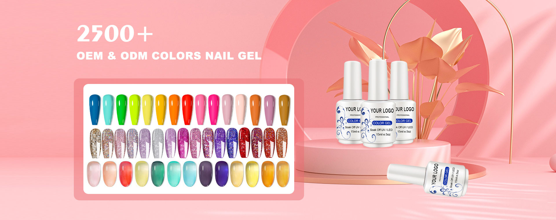 Glitter Gel Polish Tootjad
