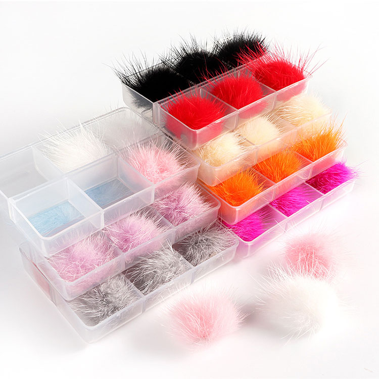 6tk Box 3D Sofy Magnetic Pom Pom küüntele