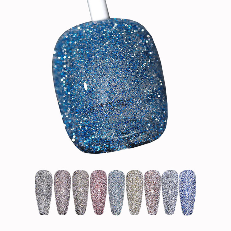 Glitter värv muudetud diskogeeli poola