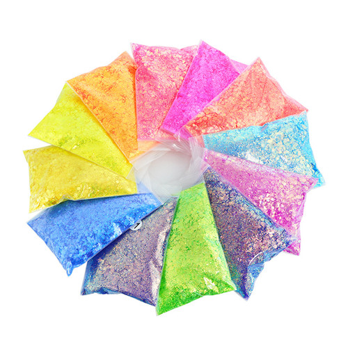 Sequins küünepuuder Glitter isetehtud küünte kaunistus küünesalongi